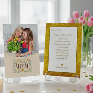 Carte Fête des mères personnalisée I Photo et message pe