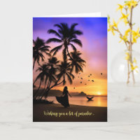 Fête des mères Plage tropicale Paradis avec Palm T
