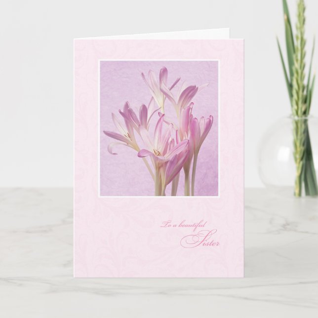 Carte Fête des mères pour soeur (Devant)