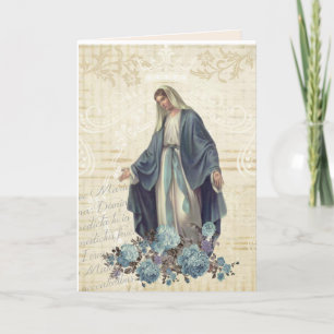 Carte Fête des mères religieuses Bienheureuse Vierge Mar