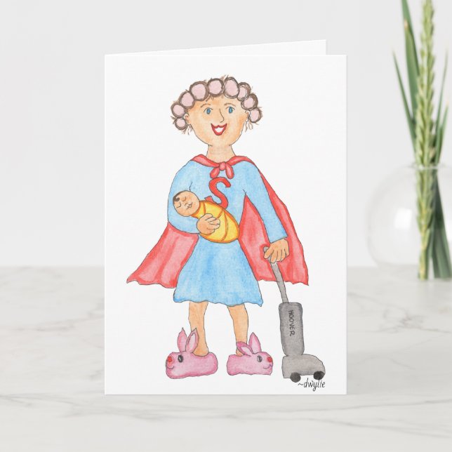 Carte Fête des Mères Super Maman (Devant)