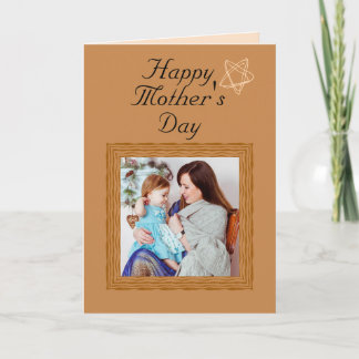 Carte Fête des Mères tendance Photo personnalisée 