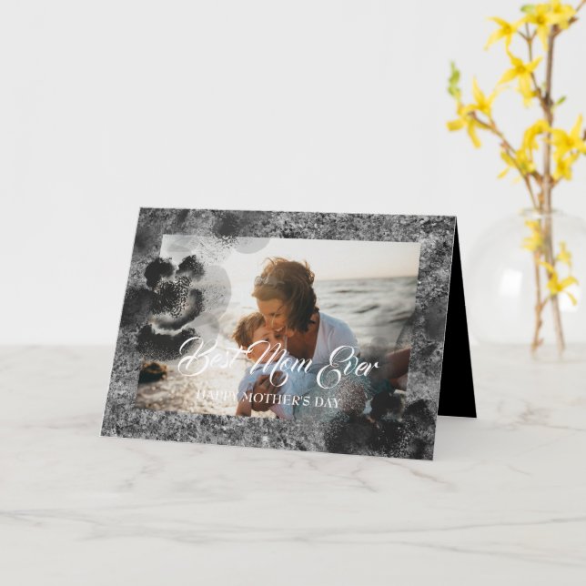 Carte Fête des mères toujours personnalisée Photo Floral (Fleur jaune)