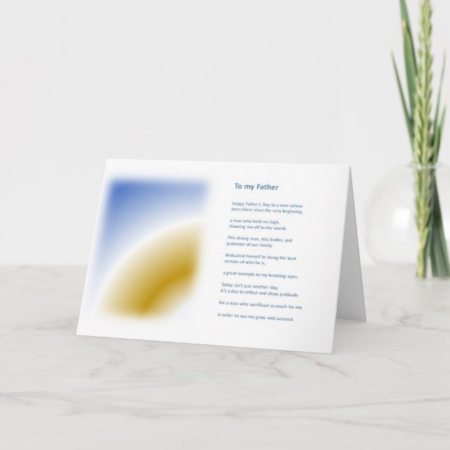 Carte fête des pères (Devant)