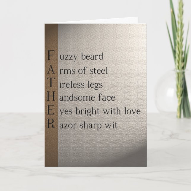 CARTE FÊTE DES PÈRES (Devant)