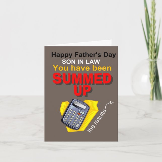 Carte Fête des pères (Devant)