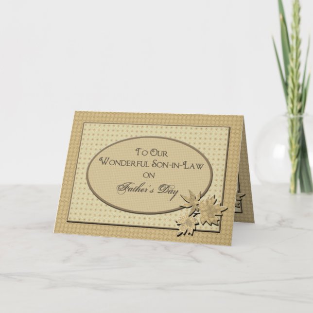 Carte Fête des pères - À notre gendre (Devant)