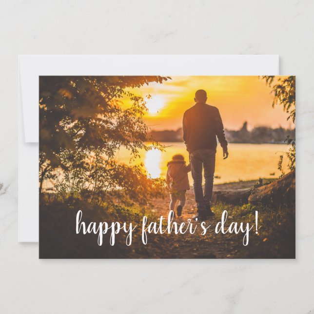 Carte Fête des pères ajouter votre propre photo (Devant)