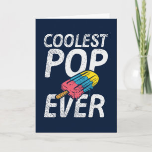 Carte Fête des pères amusante Pop le plus frais jamais
