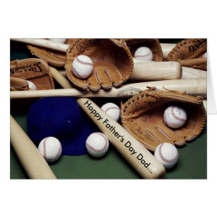 Carte fête des pères/Baseball