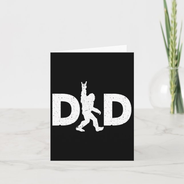 Carte Fête des pères Bigfoot (Devant)