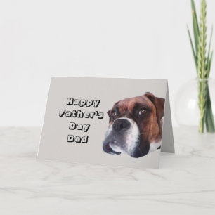 CARTE FÊTE DES PÈRES BOXER AMÉRICAINE