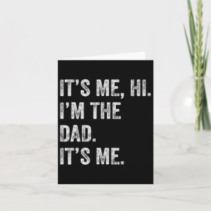 Carte Fête des pères Chemise Drôle It Me Hi I&# m Le Pa