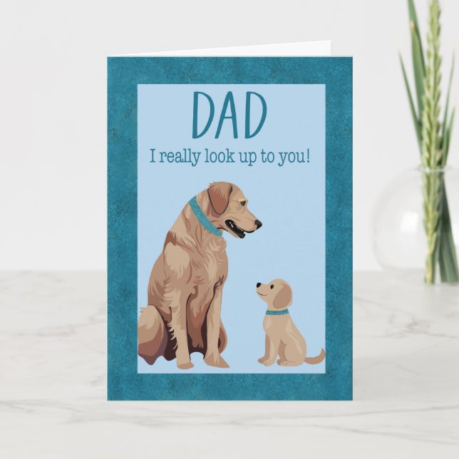 Carte Fête des Pères Chiens (Devant)