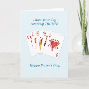 Carte Fête des pères, Coeurs Trump Whats