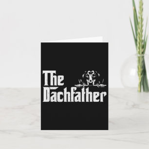 Carte Fête des pères Dachshund Dogfather Dachets Wiener
