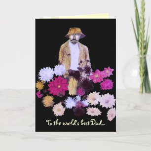 Carte Fête des pères Dahlia Gardener
