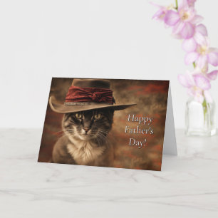 Carte Fête des pères de Cat Funny et Mignonne Country We