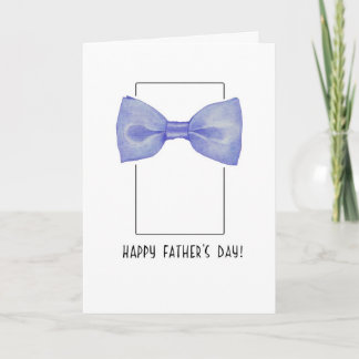 Carte Fête des pères de Cravate Bleu Bow