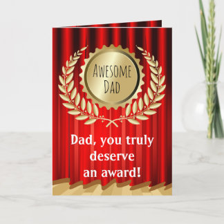 Carte Fête des pères de prix Papa fantastique Salutation