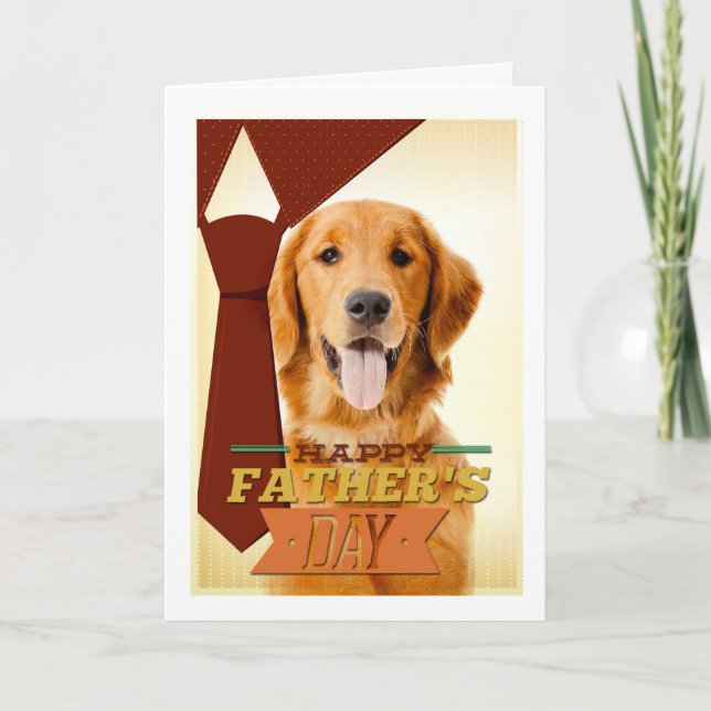 Carte Fête des pères d'or (Devant)