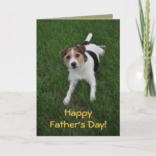 Carte fête des pères du chien