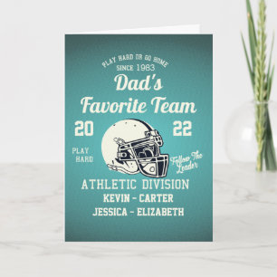 Carte Fête des pères football papa