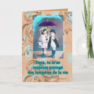 Carte fête des pères française