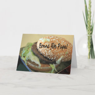 Carte Fête des pères française heureuse