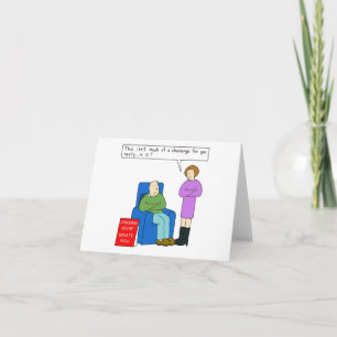 Carte fête des pères Grumpy Man Cartoon Humour.