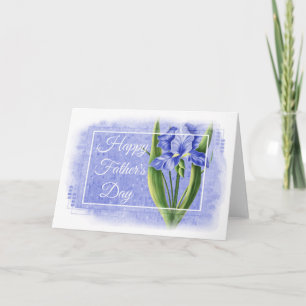 Carte Fête des pères Happy - Blue Iris d1