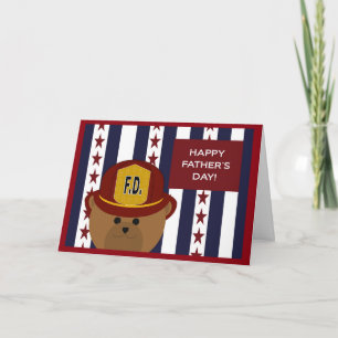 Carte Fête des pères heureuse à mon héros et papa de