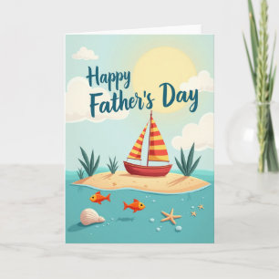 Carte Fête des Pères Island Sunshine