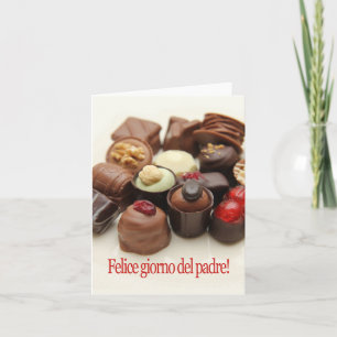 Carte Fête des pères italienne heureuse