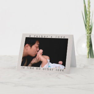 Carte Fête des pères L'amour d'un père Photo personn