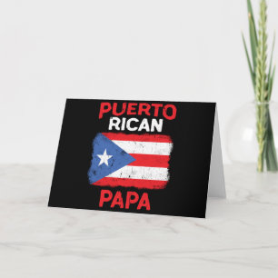 Carte Fête des pères latine de papa de Porto Rico