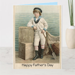CARTE FETE DES PERES MARIN VINTAGE