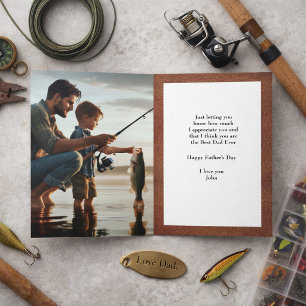Carte Fête des Pères Meilleur Papa Pêcheur