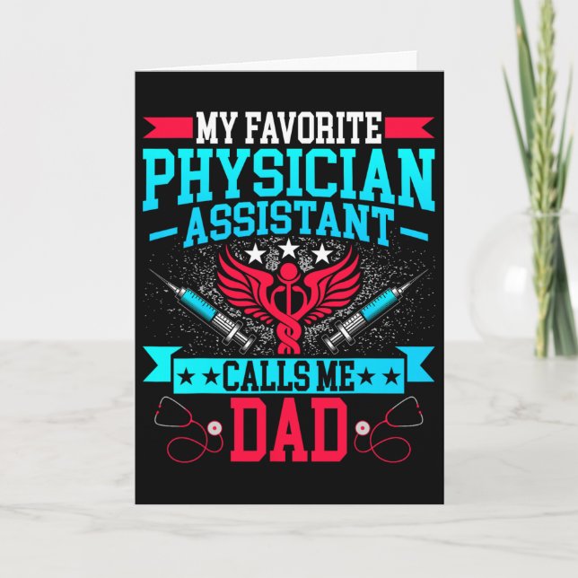 Carte Fête des Pères Mon médecin préféré m'appelle insta (Devant)
