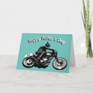 Carte Fête des pères motard