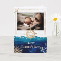 Fête des pères océanique marine avec photo