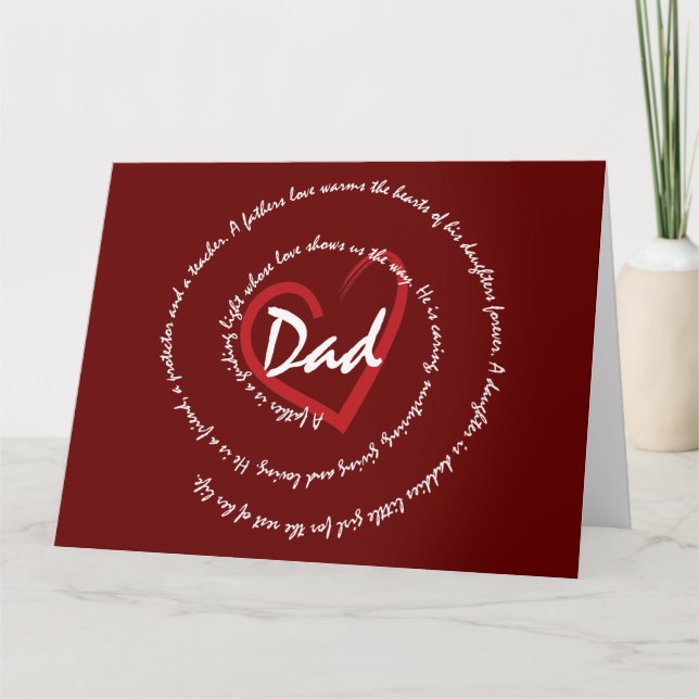 Carte Fête des pères - Papa (Devant)