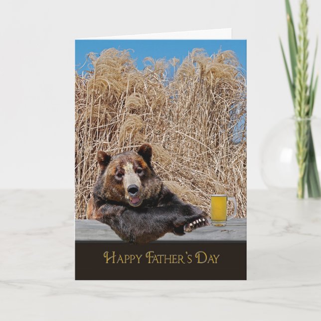 Carte Fête des pères Papa Bear (Devant)