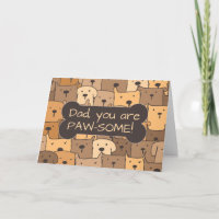 Fête des pères Papa De Nous Tous Chiens Mignons Dr