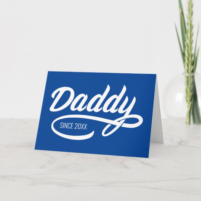 Carte Fête des Pères - Papa depuis… (Devant)