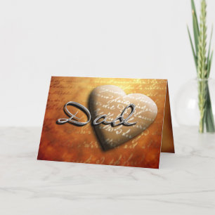 Carte Fête des pères Papa Heart Treasure Card