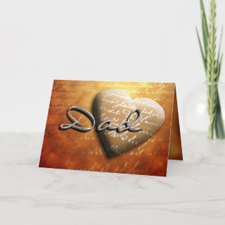 Carte Fête des pères Papa Heart Treasure Card