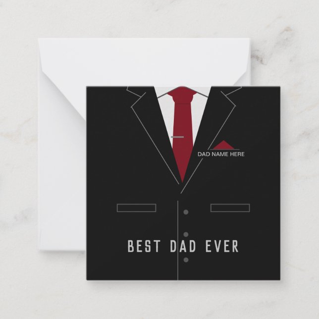 Carte Fête des pères personnalisée - Meilleur DAD  (Devant)