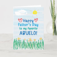 Carte fête des pères pour Abuelo