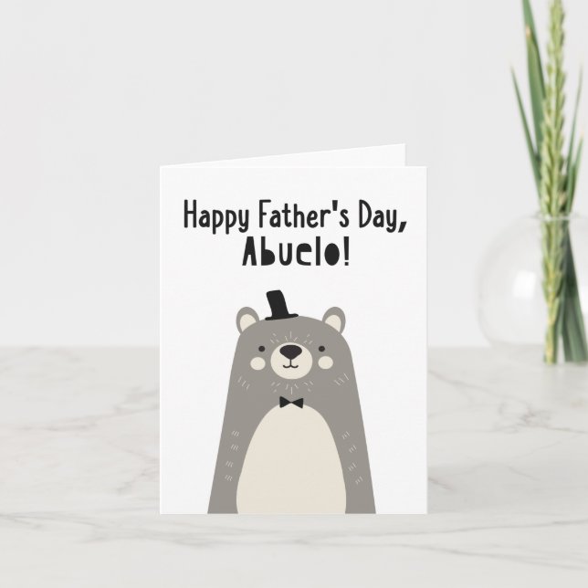 Carte fête des pères pour Abuelo (Devant)